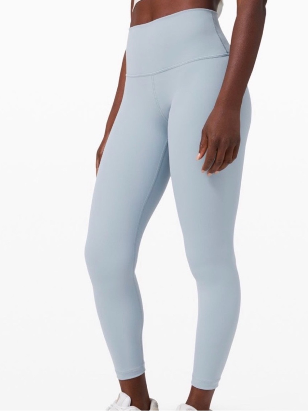 Lululemon Wunder Under High Rise Leggings 25”‎ Chambray Size 12